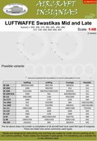 Lufwaffe Swastikas Mid and Late - Image 1