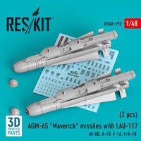 AGM-65 Maverick Missiles With LAU-117 (2pcs) (AV-8B, A-10, F-16, F/A-18)