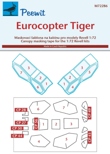 Canopy mask for  Eurocopter Tiger Revell - Image 1